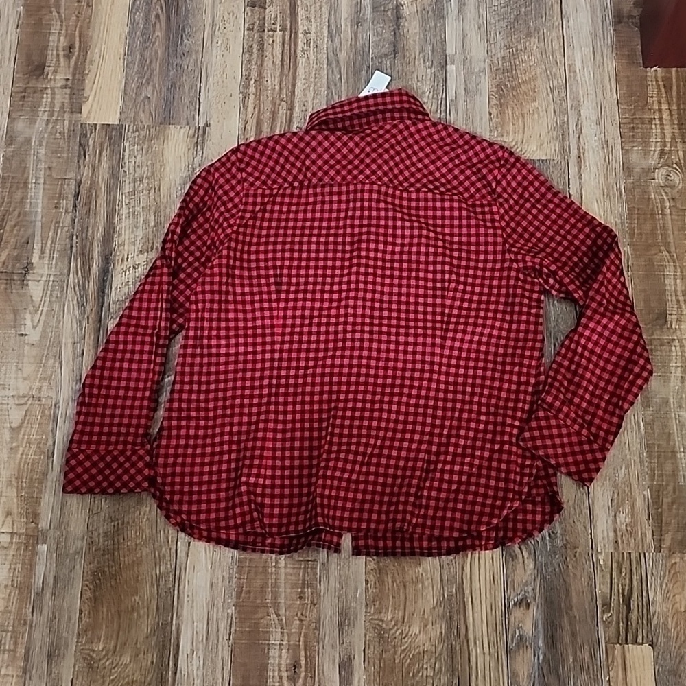 NWT Christopher & Banks Flannel Sz Petite Large - Picture 3 of 4